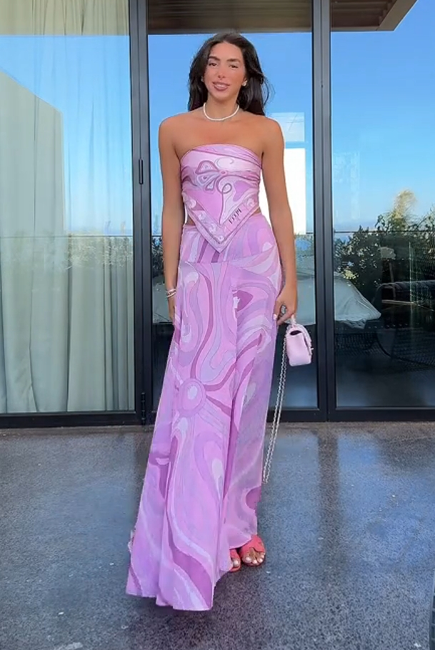 Roca Pink Skirt Set